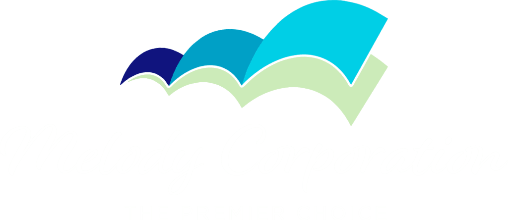 melody corporation cheshire logo reversal